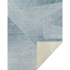 Premium Machine Washable ASB779 Teal 50" x 70" Sherpa Throw Blanket