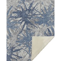 Premium Machine Washable ASB77 Blue 50" x 70" Sherpa Throw Blanket