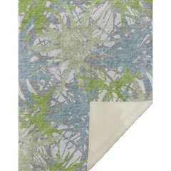 Premium Machine Washable ASB77 Green 50" x 70" Sherpa Throw Blanket