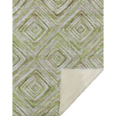 Premium Machine Washable ASB780 Green 50" x 70" Sherpa Throw Blanket
