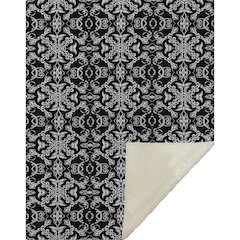 Premium Machine Washable ASB785 Ivory 50" x 70" Sherpa Throw Blanket