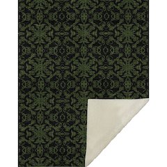 Premium Machine Washable ASB785 Olive 50" x 70" Sherpa Throw Blanket