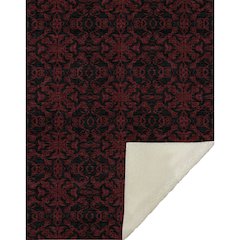 Premium Machine Washable ASB785 Red 50" x 70" Sherpa Throw Blanket