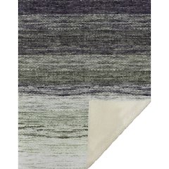 Premium Machine Washable ASB786 Green 50" x 70" Sherpa Throw Blanket