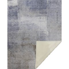 Premium Machine Washable ASB787 Blue 50" x 70" Sherpa Throw Blanket