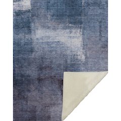 Premium Machine Washable ASB787 Navy 50" x 70" Sherpa Throw Blanket