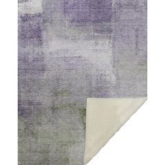 Premium Machine Washable ASB787 Purple 50" x 70" Sherpa Throw Blanket