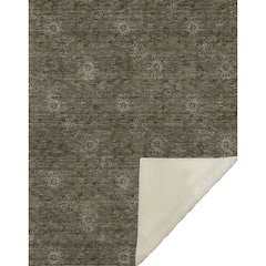 Premium Machine Washable ASB788 Brown 50" x 70" Sherpa Throw Blanket