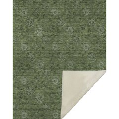 Premium Machine Washable ASB788 Olive 50" x 70" Sherpa Throw Blanket