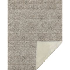 Premium Machine Washable ASB789 Khaki 50" x 70" Sherpa Throw Blanket