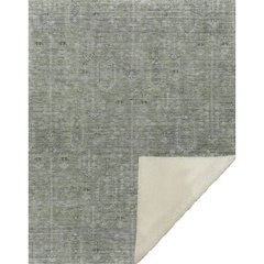 Premium Machine Washable ASB790 Green 50" x 70" Sherpa Throw Blanket