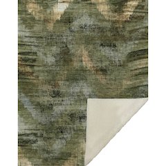 Premium Machine Washable ASB792 Olive 50" x 70" Sherpa Throw Blanket