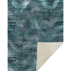 Premium Machine Washable ASB792 Teal 50" x 70" Sherpa Throw Blanket