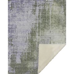 Premium Machine Washable ASB795 Olive 50" x 70" Sherpa Throw Blanket