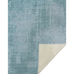 Premium Machine Washable ASB796 Aqua 50" x 70" Sherpa Throw Blanket