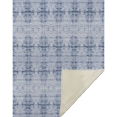 Premium Machine Washable ASB799 Blue 50" x 70" Sherpa Throw Blanket