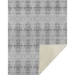 Premium Machine Washable ASB799 Silver 50" x 70" Sherpa Throw Blanket