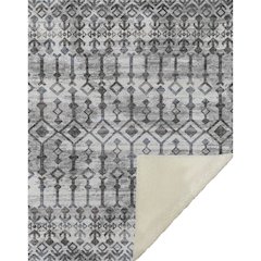 Premium Machine Washable ASB79 Ash 50" x 70" Sherpa Throw Blanket