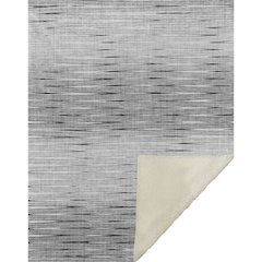 Premium Machine Washable ASB800 Gray 50" x 70" Sherpa Throw Blanket