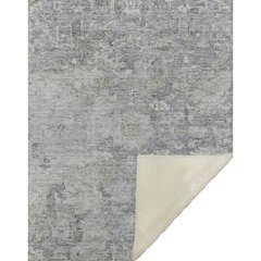 Premium Machine Washable ASB801 Gray 50" x 70" Sherpa Throw Blanket