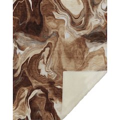 Premium Machine Washable ASB802 Paprika 50" x 70" Sherpa Throw Blanket