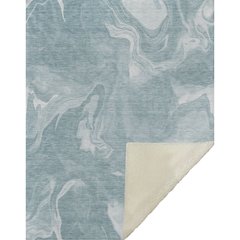 Premium Machine Washable ASB802 Teal 50" x 70" Sherpa Throw Blanket