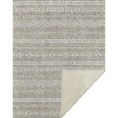 Premium Machine Washable ASB803 Beige 50" x 70" Sherpa Throw Blanket