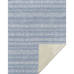 Premium Machine Washable ASB803 Blue 50" x 70" Sherpa Throw Blanket