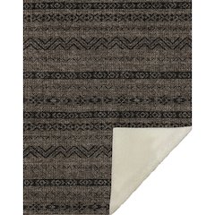 Premium Machine Washable ASB803 Chocolate 50" x 70" Sherpa Throw Blanket
