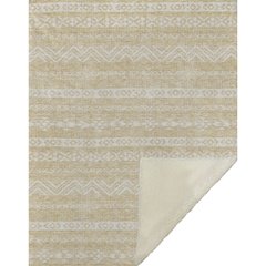 Premium Machine Washable ASB803 Gold 50" x 70" Sherpa Throw Blanket