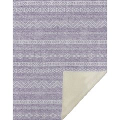 Premium Machine Washable ASB803 Purple 50" x 70" Sherpa Throw Blanket