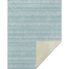 Premium Machine Washable ASB803 Teal 50" x 70" Sherpa Throw Blanket