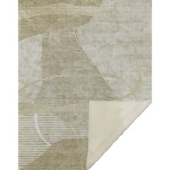 Premium Machine Washable ASB805 Beige 50" x 70" Sherpa Throw Blanket