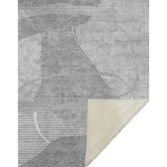 Premium Machine Washable ASB805 Gray 50" x 70" Sherpa Throw Blanket