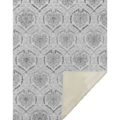 Premium Machine Washable ASB808 Silver 50" x 70" Sherpa Throw Blanket