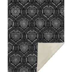 Premium Machine Washable ASB809 Gray 50" x 70" Sherpa Throw Blanket