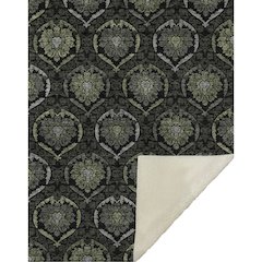 Premium Machine Washable ASB809 Green 50" x 70" Sherpa Throw Blanket