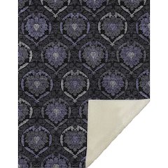 Premium Machine Washable ASB809 Purple 50" x 70" Sherpa Throw Blanket