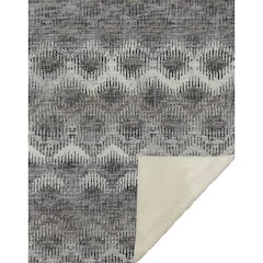 Premium Machine Washable ASB80 Shadow 50" x 70" Sherpa Throw Blanket