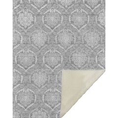 Premium Machine Washable ASB810 Gray 50" x 70" Sherpa Throw Blanket