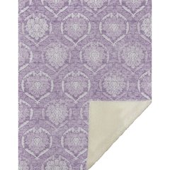Premium Machine Washable ASB810 Plum 50" x 70" Sherpa Throw Blanket
