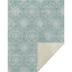 Premium Machine Washable ASB810 Turquoise 50" x 70" Sherpa Throw Blanket