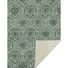 Premium Machine Washable ASB811 Fern 50" x 70" Sherpa Throw Blanket