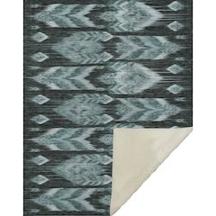 Premium Machine Washable ASB812 Teal 50" x 70" Sherpa Throw Blanket