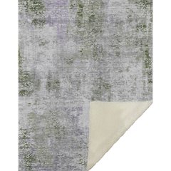 Premium Machine Washable ASB814 Olive 50" x 70" Sherpa Throw Blanket