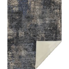 Premium Machine Washable ASB815 Charcoal 50" x 70" Sherpa Throw Blanket