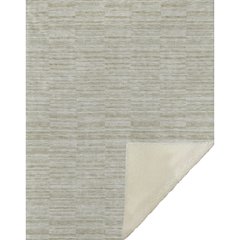 Premium Machine Washable ASB817 Taupe 50" x 70" Sherpa Throw Blanket
