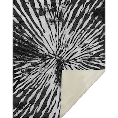 Premium Machine Washable ASB818 Black 50" x 70" Sherpa Throw Blanket