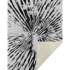 Premium Machine Washable ASB818 Ivory 50" x 70" Sherpa Throw Blanket