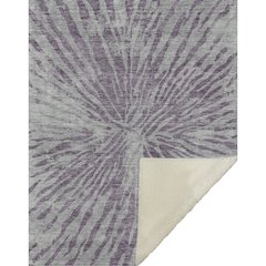 Premium Machine Washable ASB818 Purple 50" x 70" Sherpa Throw Blanket